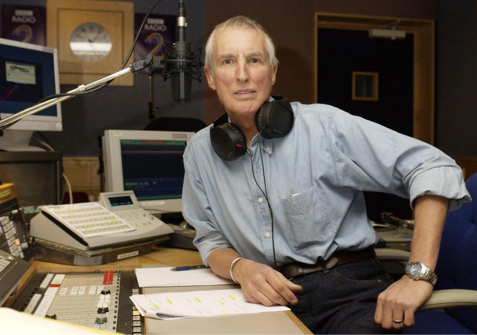 Veteran DJ Johnnie Walker at a BBC Radio 2 studio after cancer treatment.