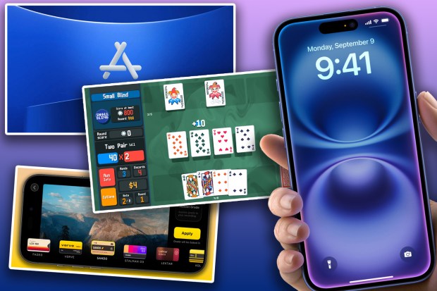 An iPhone with the best apps from 2024 on its screen.