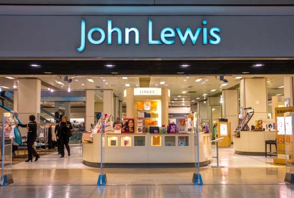 John Lewis department store interior, Queensgate Shopping Centre, Peterborough.