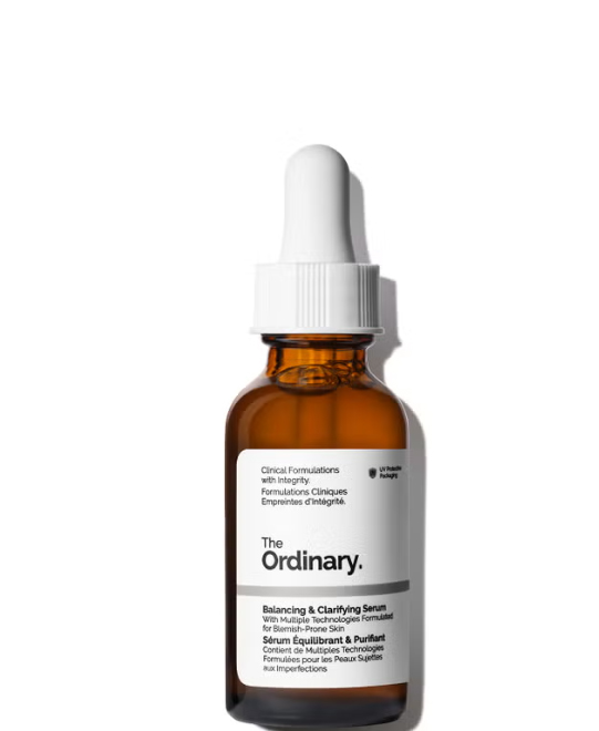 The Ordinary Balancing & Clarifying Serum bottle.