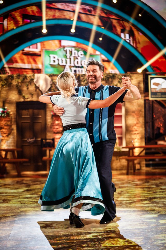Nick Knowles and Luba Mushtuk dancing on Strictly Come Dancing.