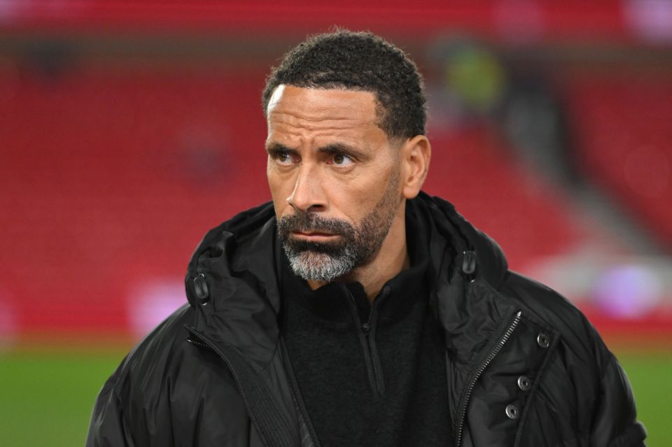 Rio Ferdinand at a Premier League match.