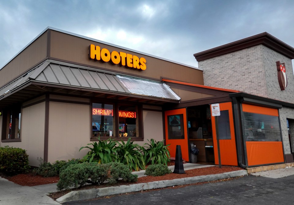 Exterior of a Hooters restaurant.
