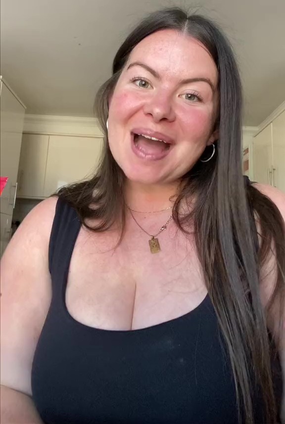 Woman speaking to camera.