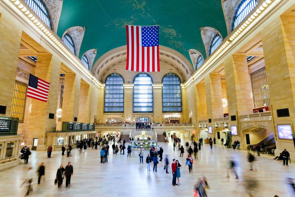 D8HMB1 Main Concourse in Grand Central Terminal, Rail station, New York City, New York, United States of America, North America