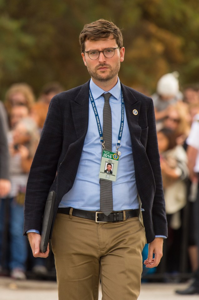 Jason Knauf, Communications Director, at the Royal Tour in Vancouver.