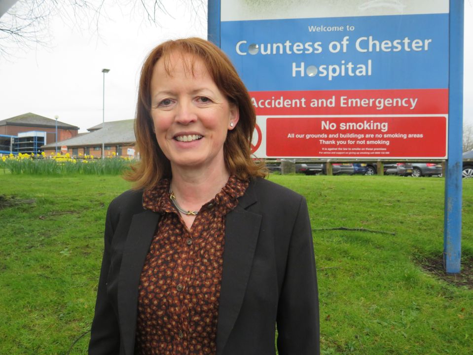 Dr. Susan Gilby, chief executive of the Countess of Chester Hospital.