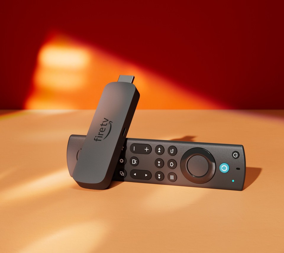 Fire TV Stick and remote.