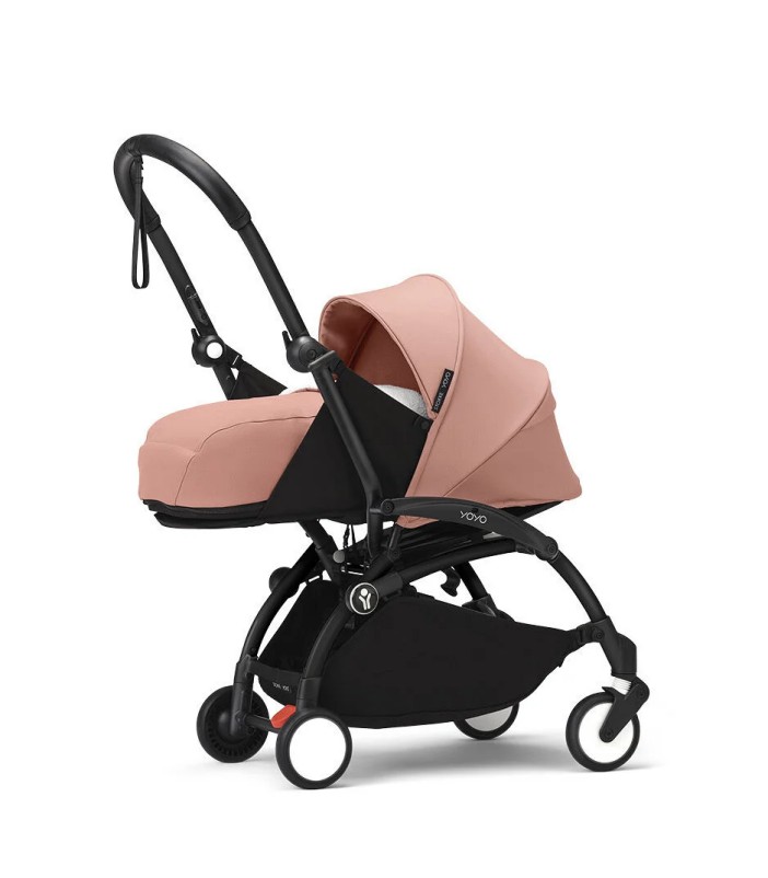Pink and black YOYO stroller.