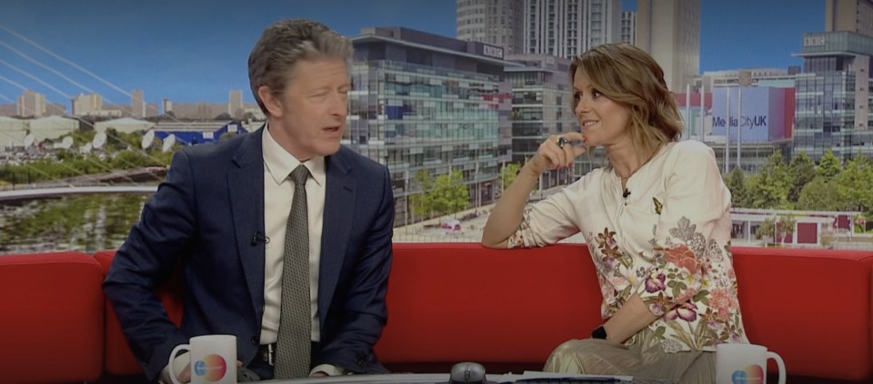 Screenshot of BBC Breakfast television program.