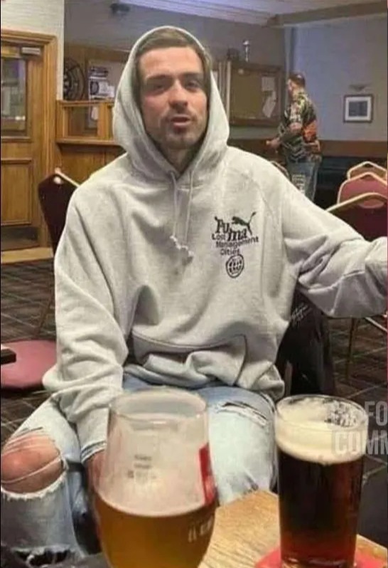 Jack Grealish at a pub.