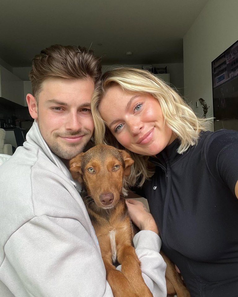 Tasha Ghouri and Andrew Le Page Dog