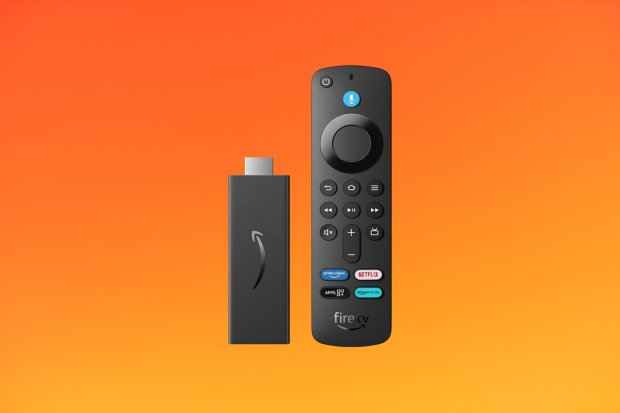 Amazon Fire TV Stick and remote.