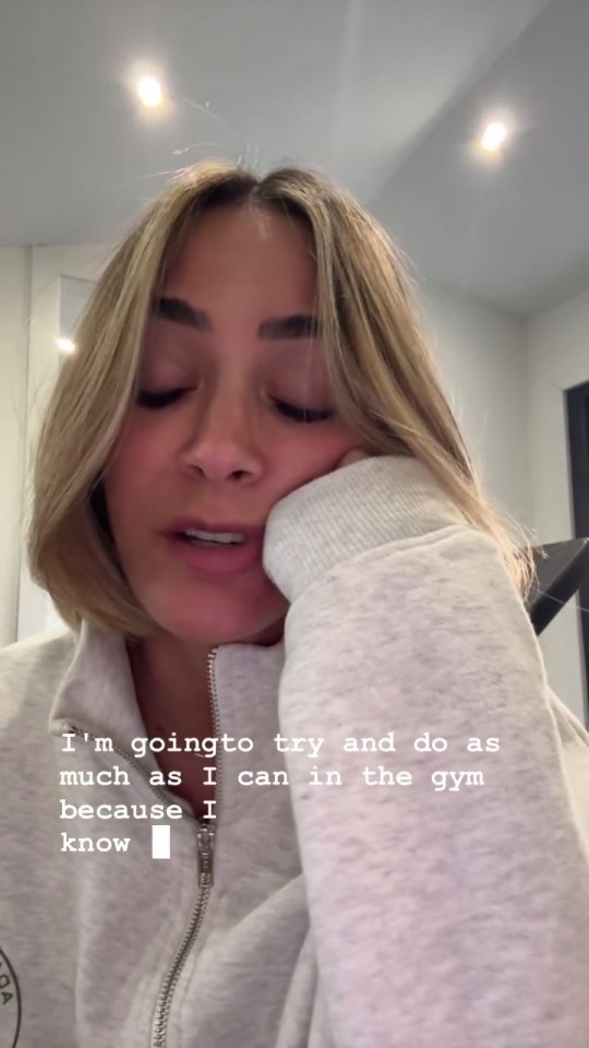 Woman at the gym discussing her depression.