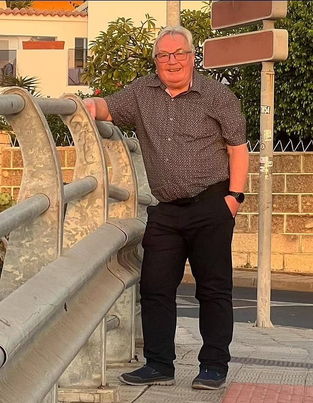 Graham Whyte, BBC Radio star, leaning on a railing.