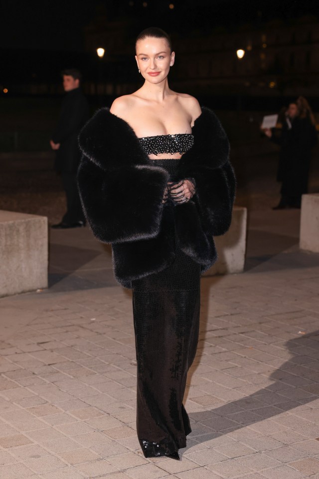 Kristina Romanova at Le Grand Diner du Louvre in Paris.