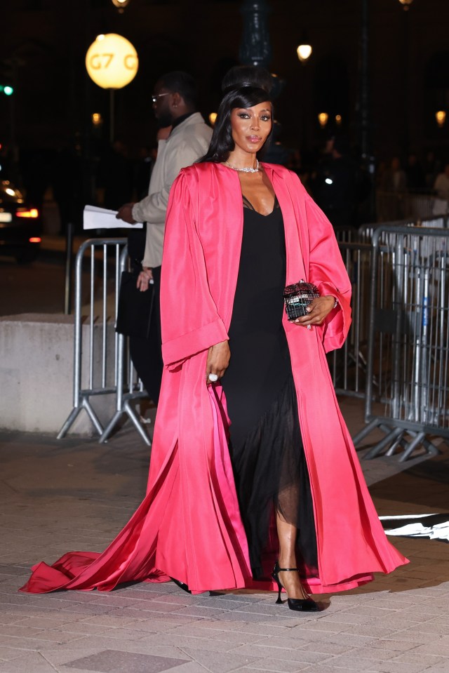 Naomi Campbell at Le Grand Diner du Louvre in Paris.