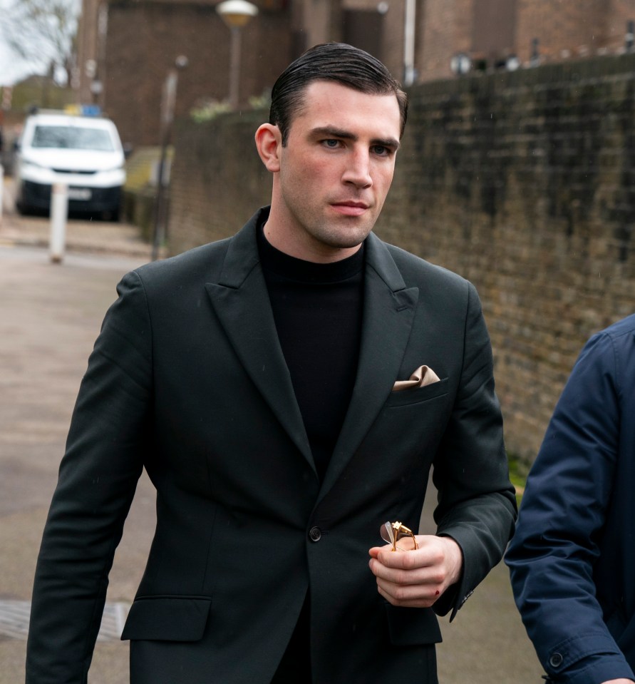 Jack Fincham leaving Medway Magistrates Court.