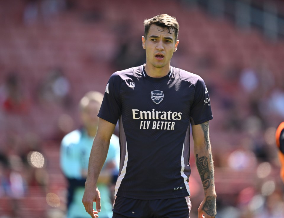 LONDON, ENGLAND â MAY 14: Jakub Kiwior of Arsenal during a training session at Emirates Stadium on May 14, 2025 in London, England. (Photo by Stuart MacFarlane/Arsenal FC via Getty Images)