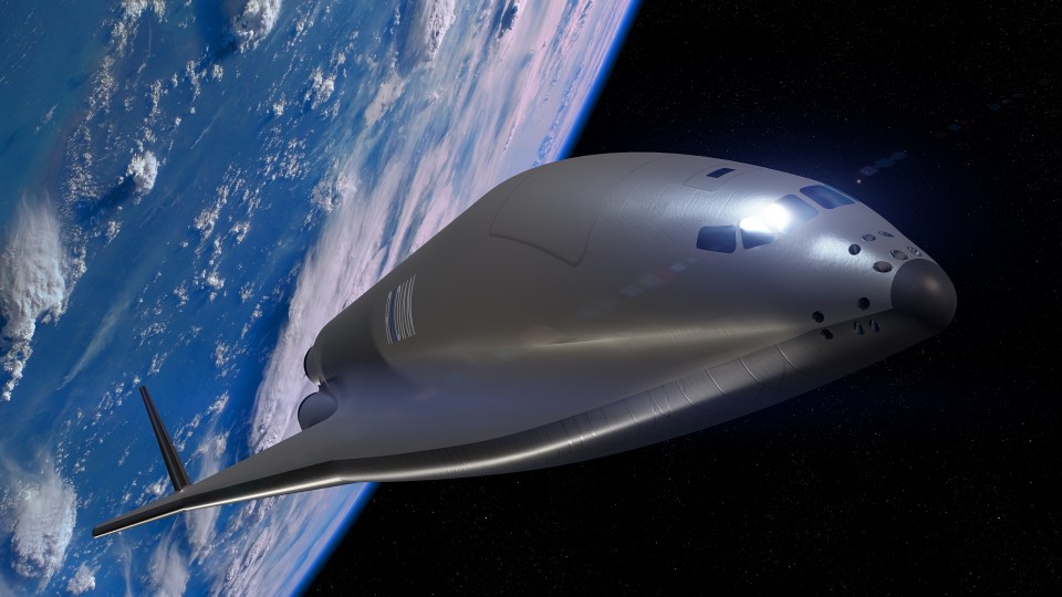 Illustration of a spacecraft orbiting Earth.
