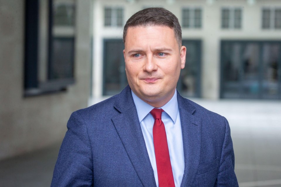 Wes Streeting, Shadow Secretary of State for Health and Social Care, outside the BBC.