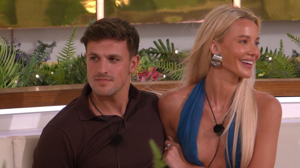 Luca Bish and Grace Jackson on Love Island: All Stars.