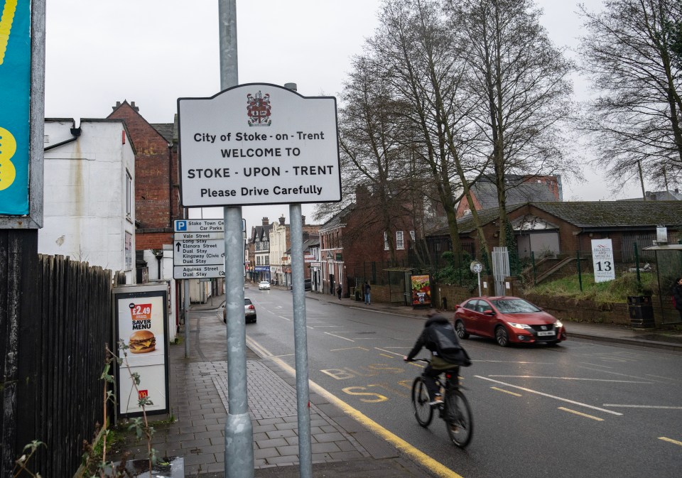 Welcome to Stoke-upon-Trent sign.