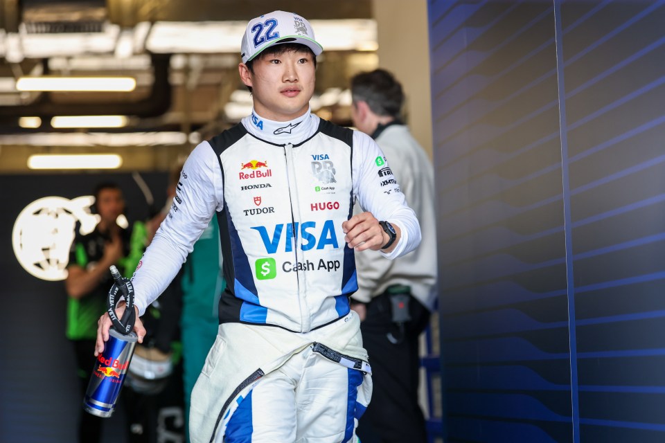 Yuki Tsunoda of the AlphaTauri Formula 1 team.
