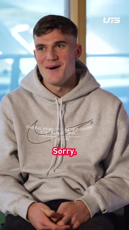 Jack Draper saying "Sorry" in an interview.