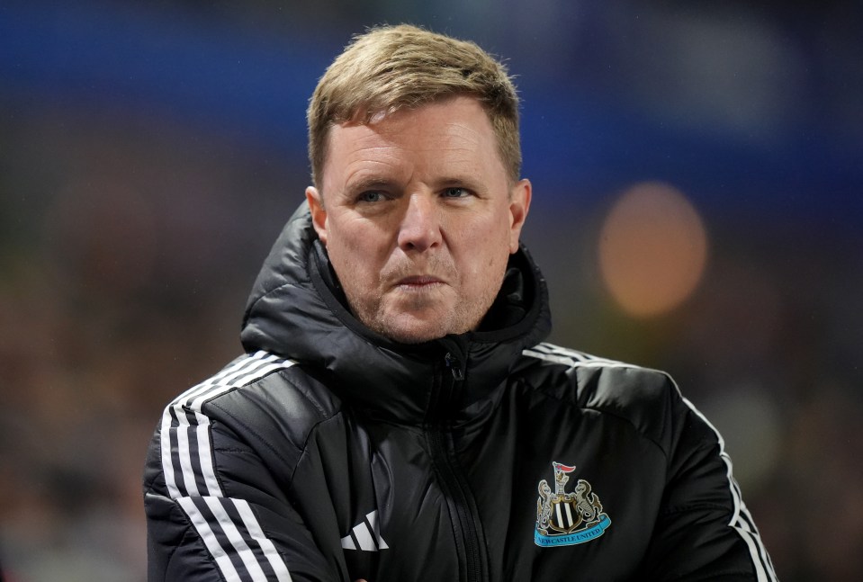 Eddie Howe, manager of Newcastle United.