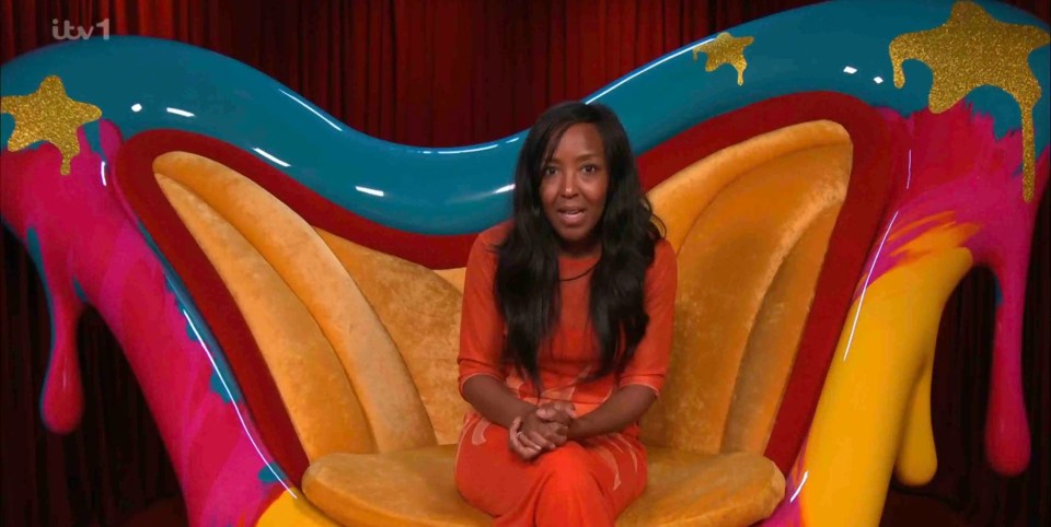 Angelica Bell in the diary room.