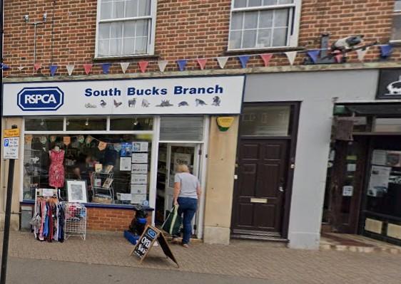 RSPCA South Bucks Branch storefront.