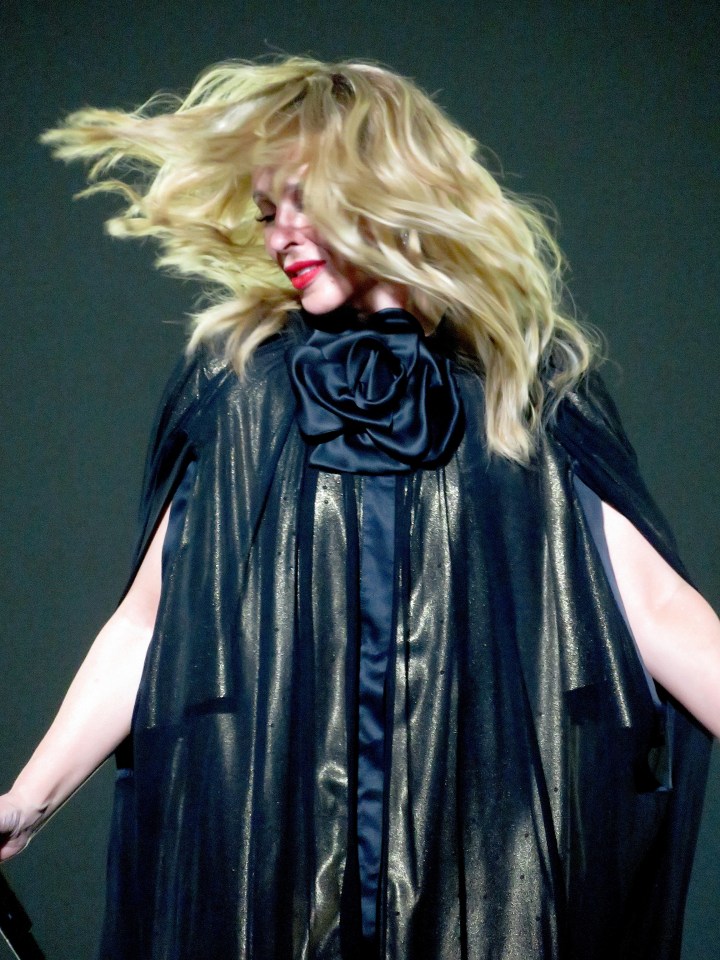 Kylie Minogue performing at Madison Square Garden.