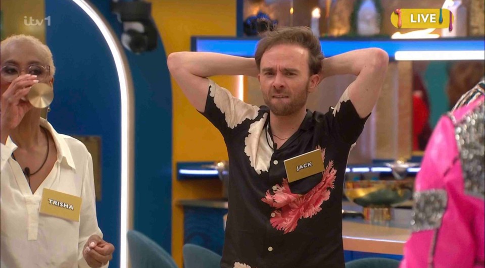Screenshot of Jack and Trisha on a reality TV show.