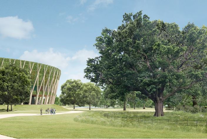 Illustration of the AELTC Wimbledon Park Project.