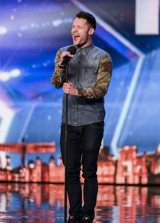 Calum Scott singing on Britain's Got Talent.