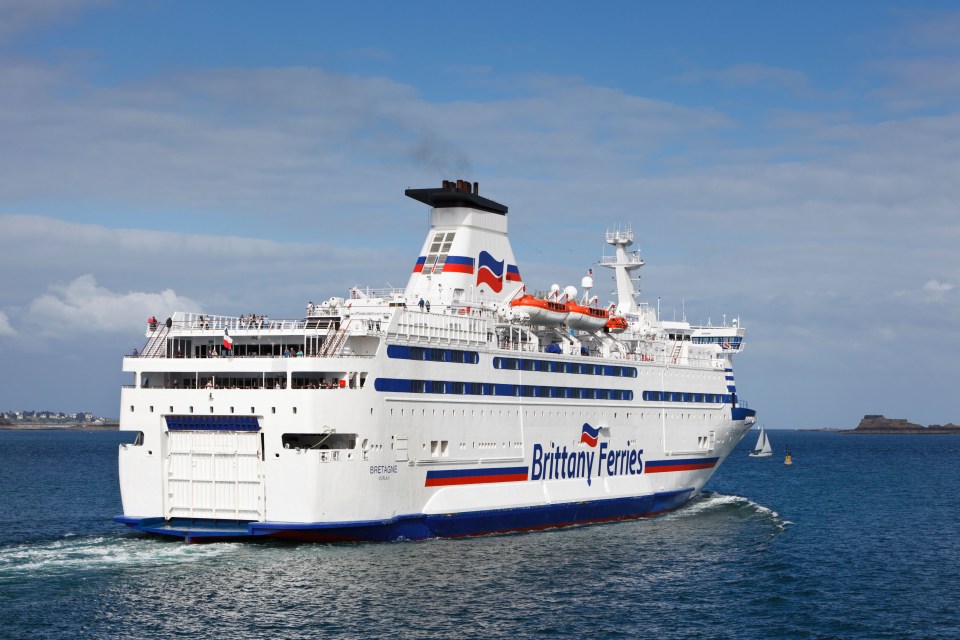 Brittany Ferries passenger ferry sailing.
