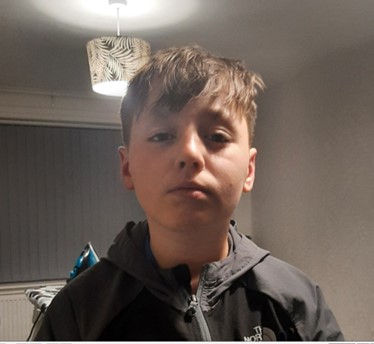 Photo of missing 11-year-old Aaron Haigh.