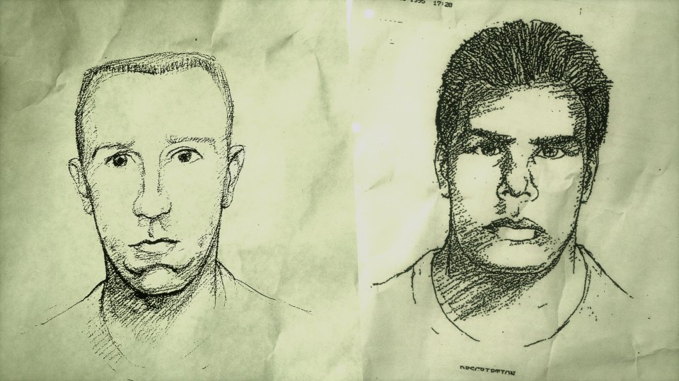 Police sketches of John Doe #1 and John Doe #2 from the Oklahoma City Bombing.