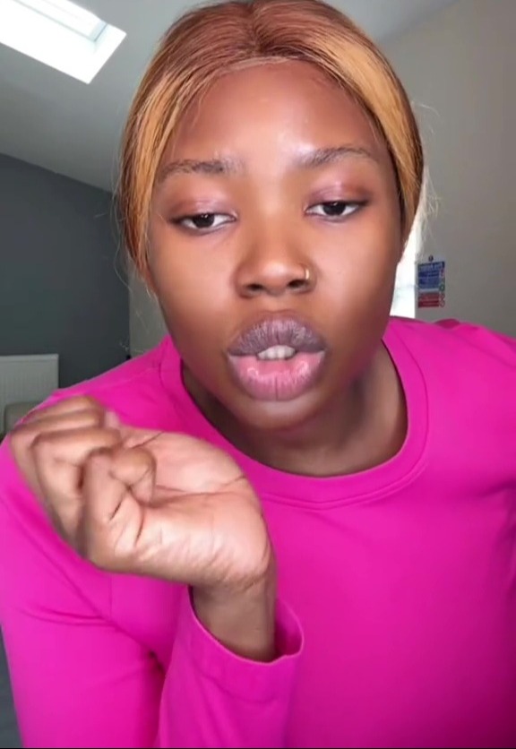 Woman in pink shirt discussing weight gain after stopping Mounjaro.