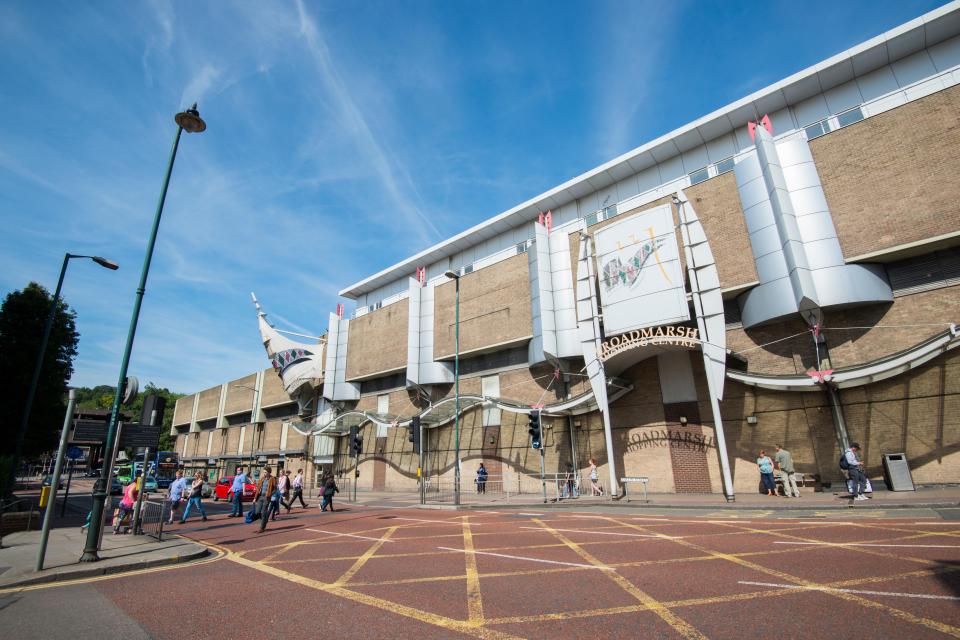 Broadmarsh Shopping Centre in Nottingham, England before refurbishment.
