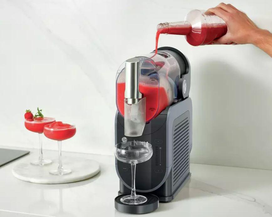 Ninja SLUSHi Frozen Drink Maker making a slushy.