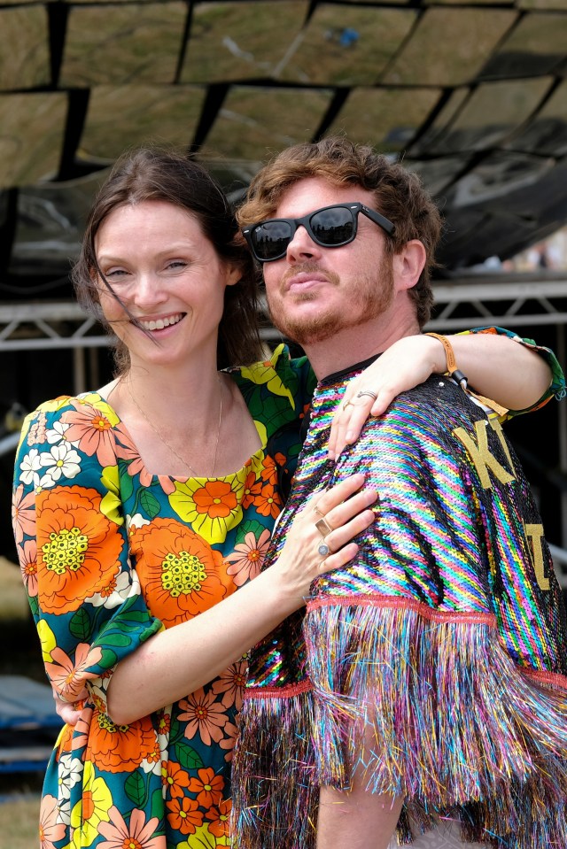 Sophie Ellis-Bextor and her husband at Bestival.