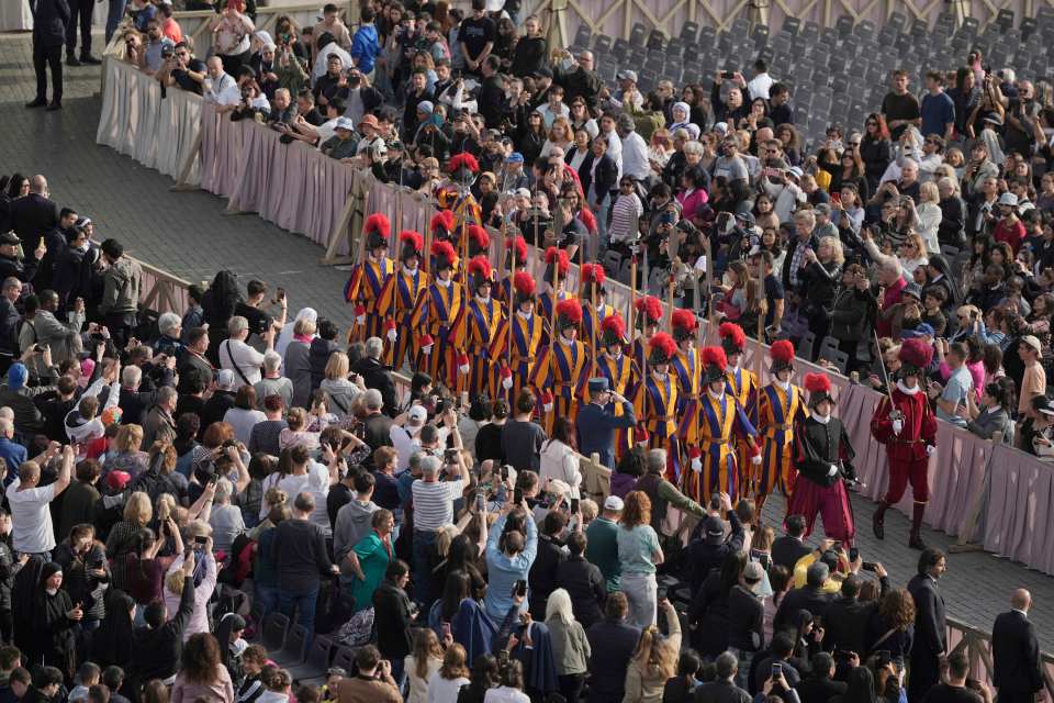 Swiss Guards in St. Peter's Square.