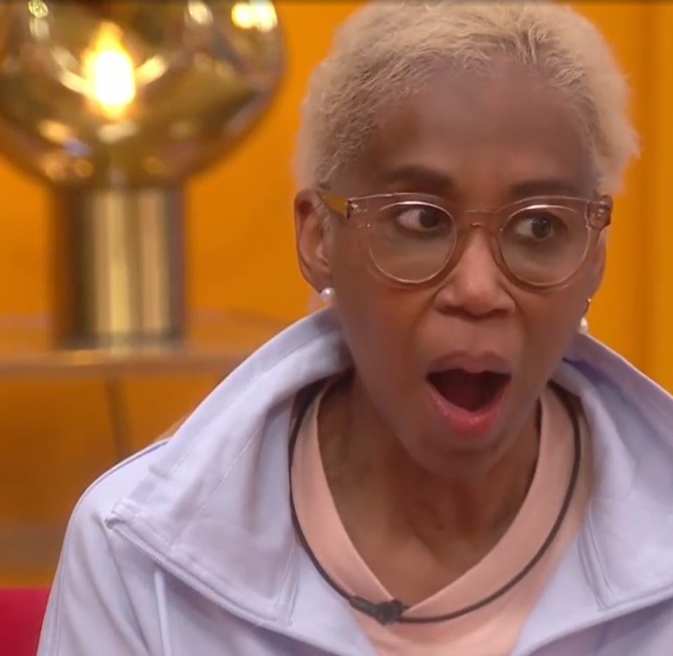 Trisha Goddard looking surprised.
