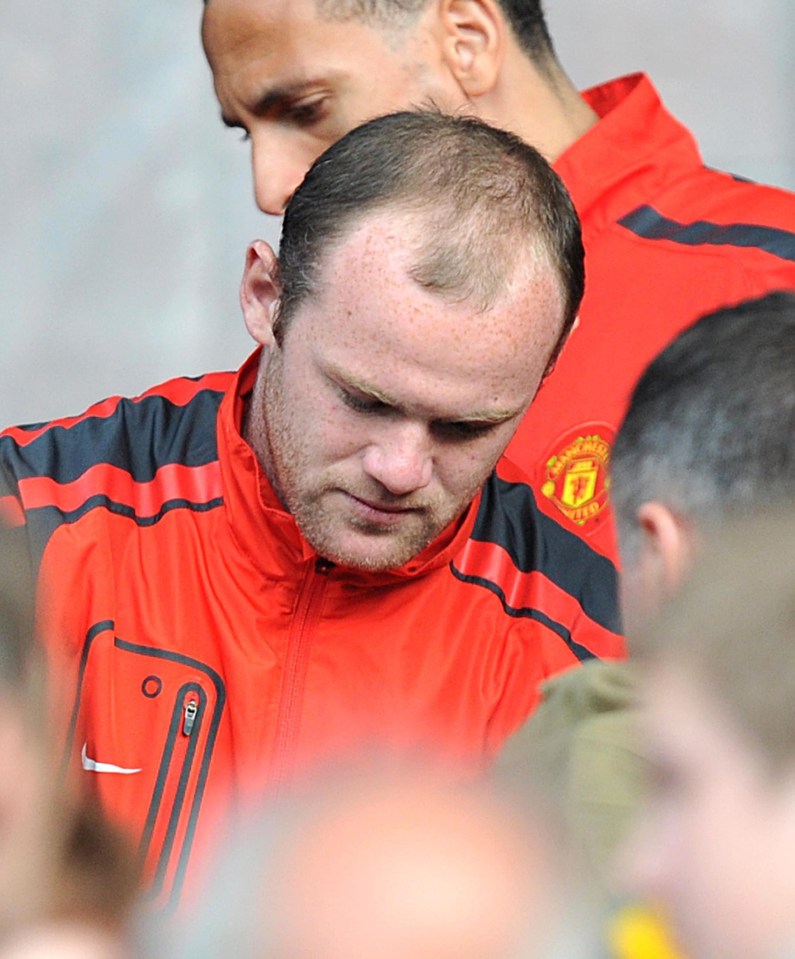 Wayne Rooney in a Manchester United jacket.