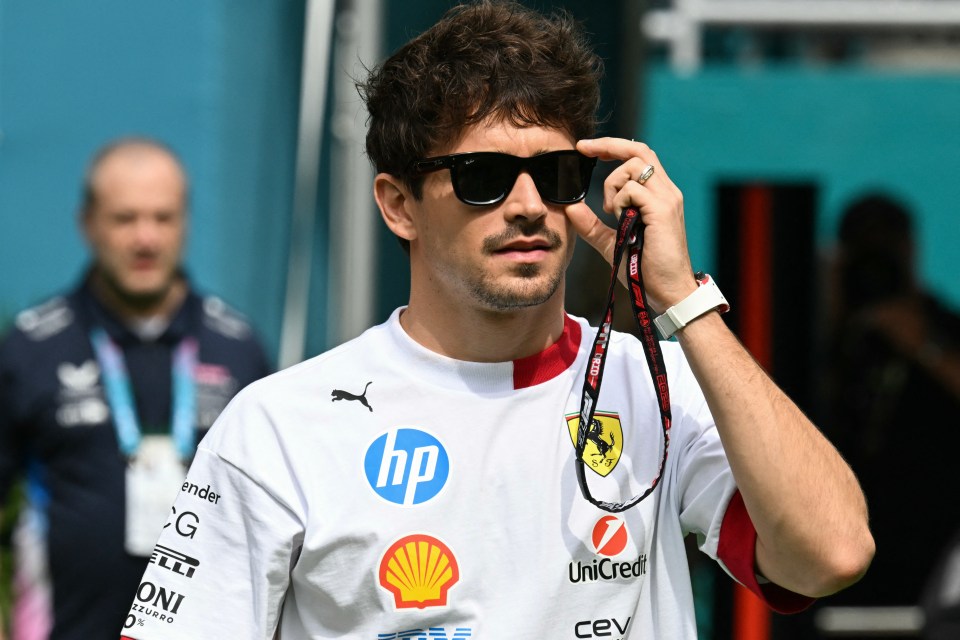 Charles Leclerc at the 2025 Miami Formula One Grand Prix.