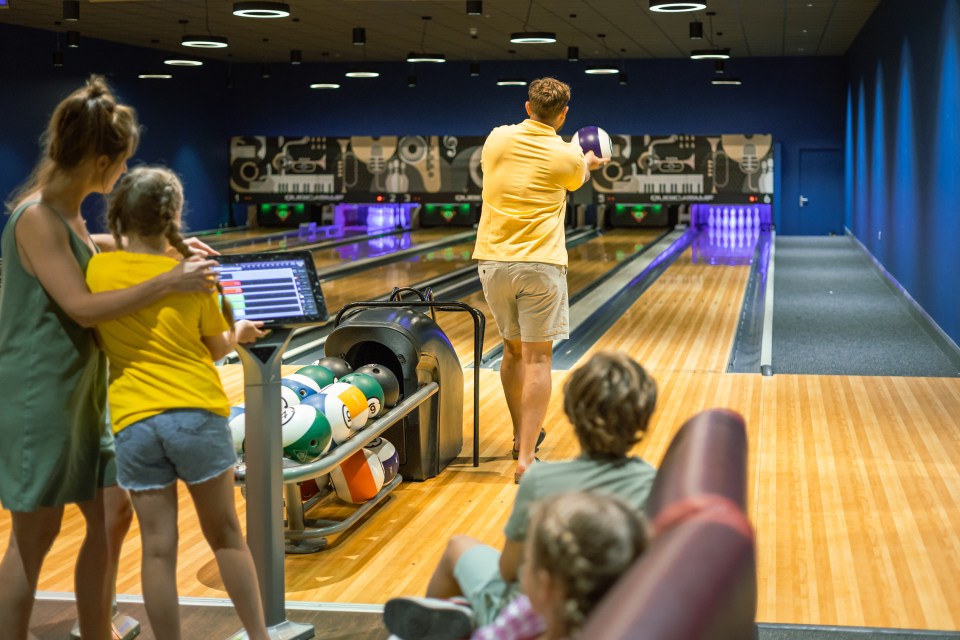 Family bowling.