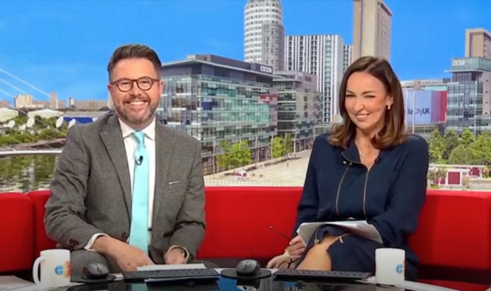 Jon Kay and Sally Nugent on BBC Breakfast.