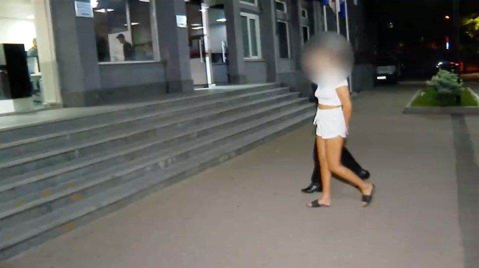 Georgian authorities released footage showing the British teen in handcuffs